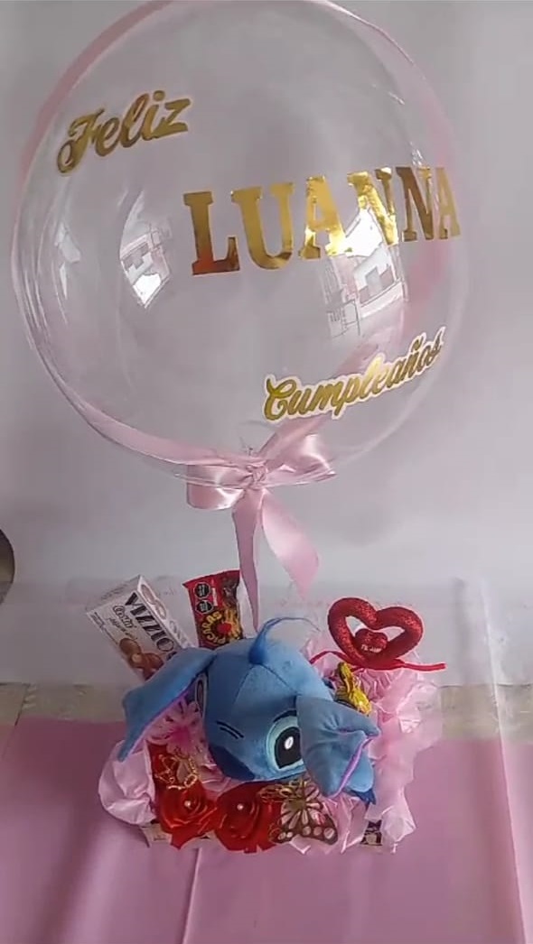 Peluche M base trupan globo