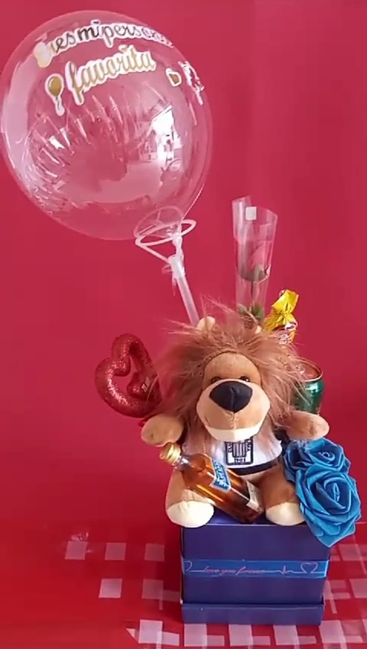 Peluche M Caja Globo Accesorio